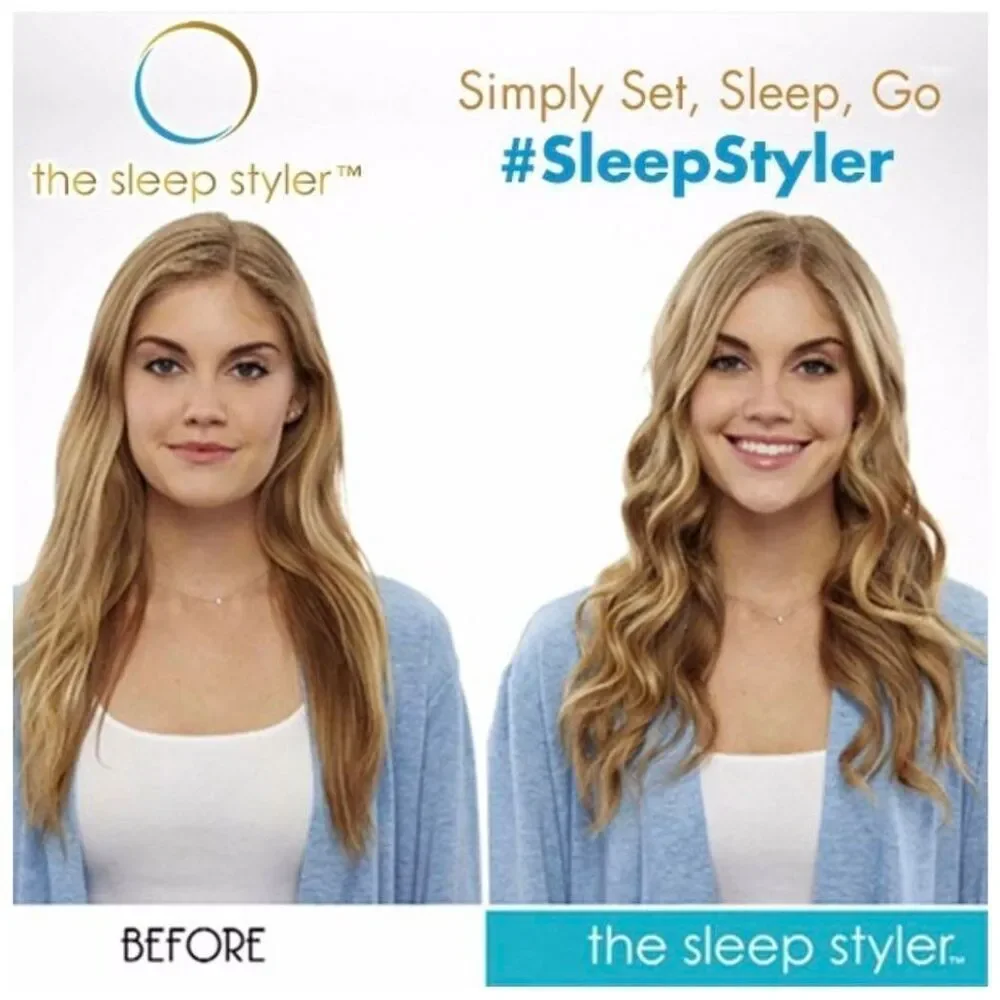 Sleep Styler Hair Curlers eight rollers for long, thick or curly hair, USED